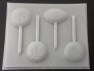 1436 Sports Balls Football Baseball Basketball Soccer Chocolate or Hard Candy Lollipop Mold